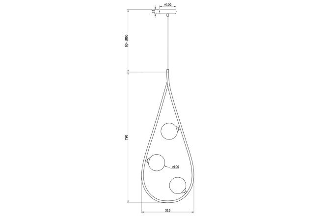 Люстра FREYA FR4005PL 6 кв.м., 31х79х10 см, G9