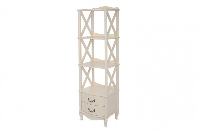 Изображение товара Этажерка Афина-3 из шпонированного МДФ цвет дуб шампань 50х161,7х40,5 см