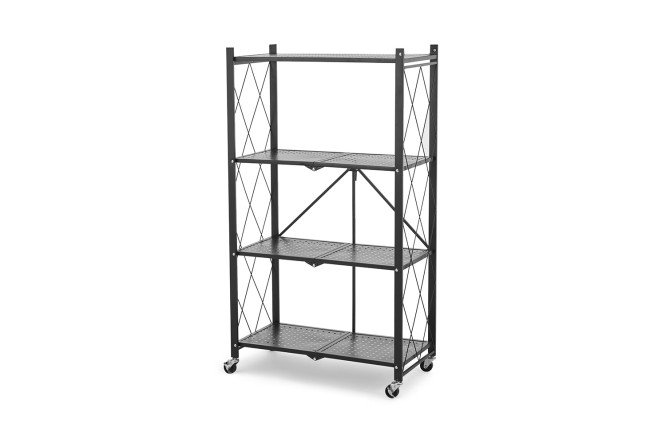 Изображение товара Этажерка 4-ярусная BERKRAFT Loft 71.2x123.5x33.9 см черная металлическая