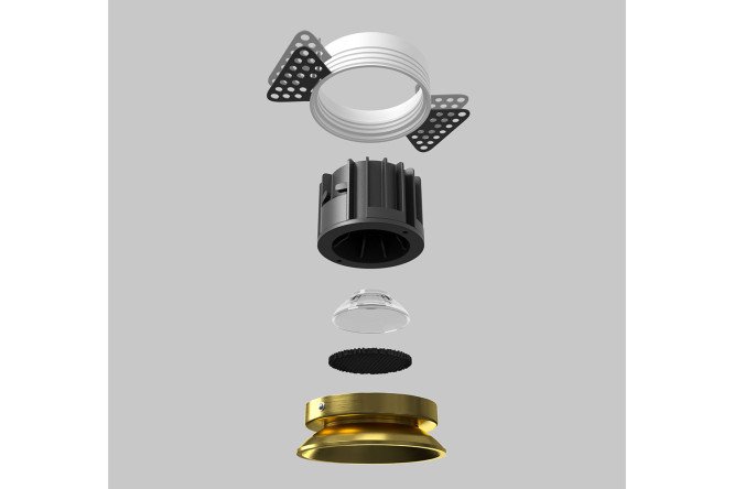 Светильник встраиваемый MAYTONI Downlight Round 8x6x8 см, LED