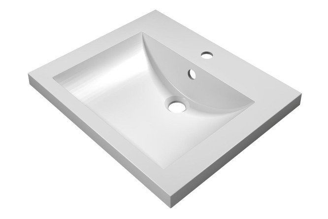 Изображение товара Умывальник Анита 580 У22676 встроенный сверху 58х13,3х48 см белый