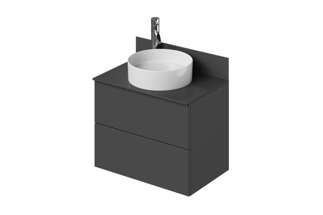 Изображение товара Тумба подвесная Icon 70 69.4 см, цвет каркаса графит (3-810UP), фасада графит (3-810UP)