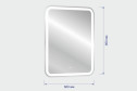 Зеркало с подсветкой Мальта - Л (Malta - Lite) LED-00002688 с подогревом 60х80 см