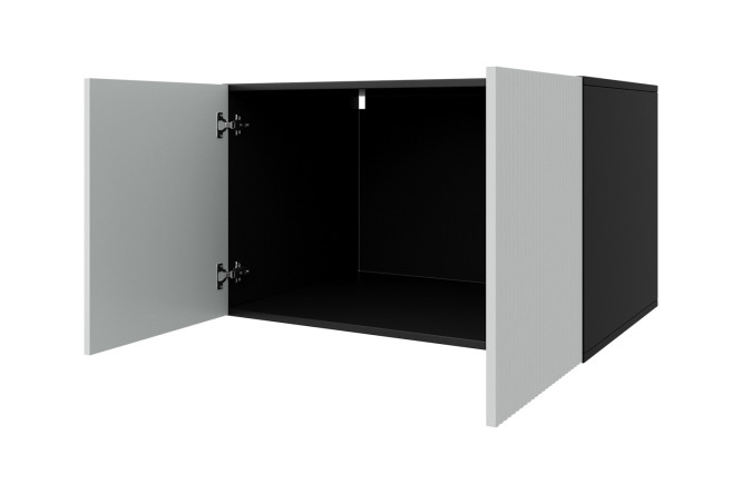 Антресоль Оскар Амели 80x50x56.6 см, цвет каркаса антрацит, фасада тальк
