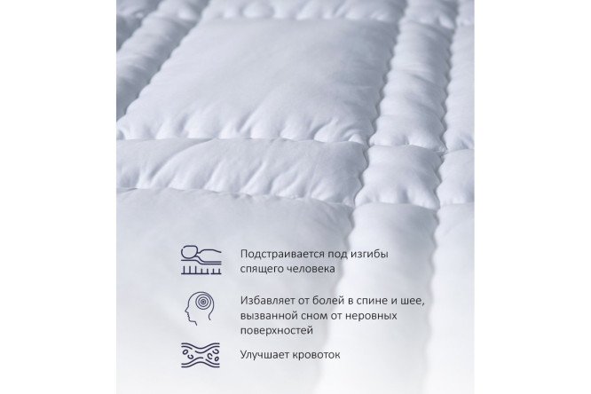 Наматрасник-топпер EDELSON Pure 90х200 см