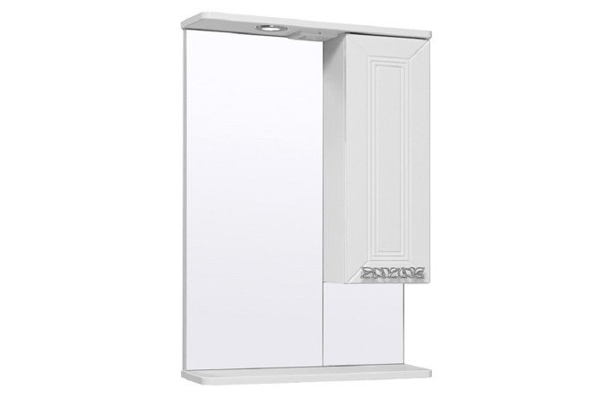 Изображение товара Шкаф-зеркало RUNO Монро белый подвесной правый 53х80х16 см