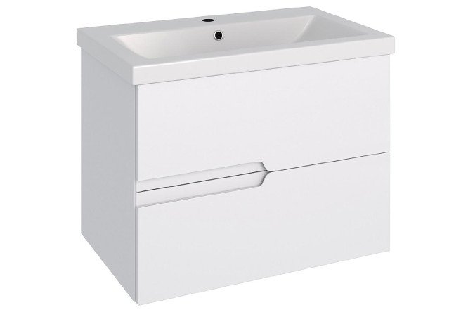 Изображение товара Подвесная тумба RUNO Стокгольм 65.8 см белый для ванной