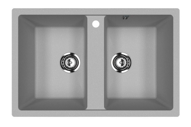 Изображение товара Мойка врезная ULGRAN u-608 77 см из искусственного камня