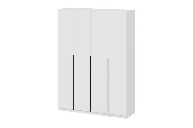 Изображение товара Шкаф 4-дверный ШК 5 белый текстурный с полками 160,1х221,6х50,6 см