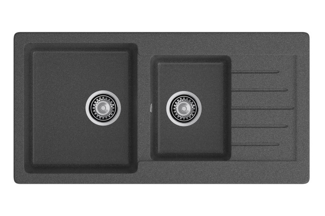 Изображение товара Мойка врезная с крылом GRANFEST Practik GF-P-980KL 98х51х20 см