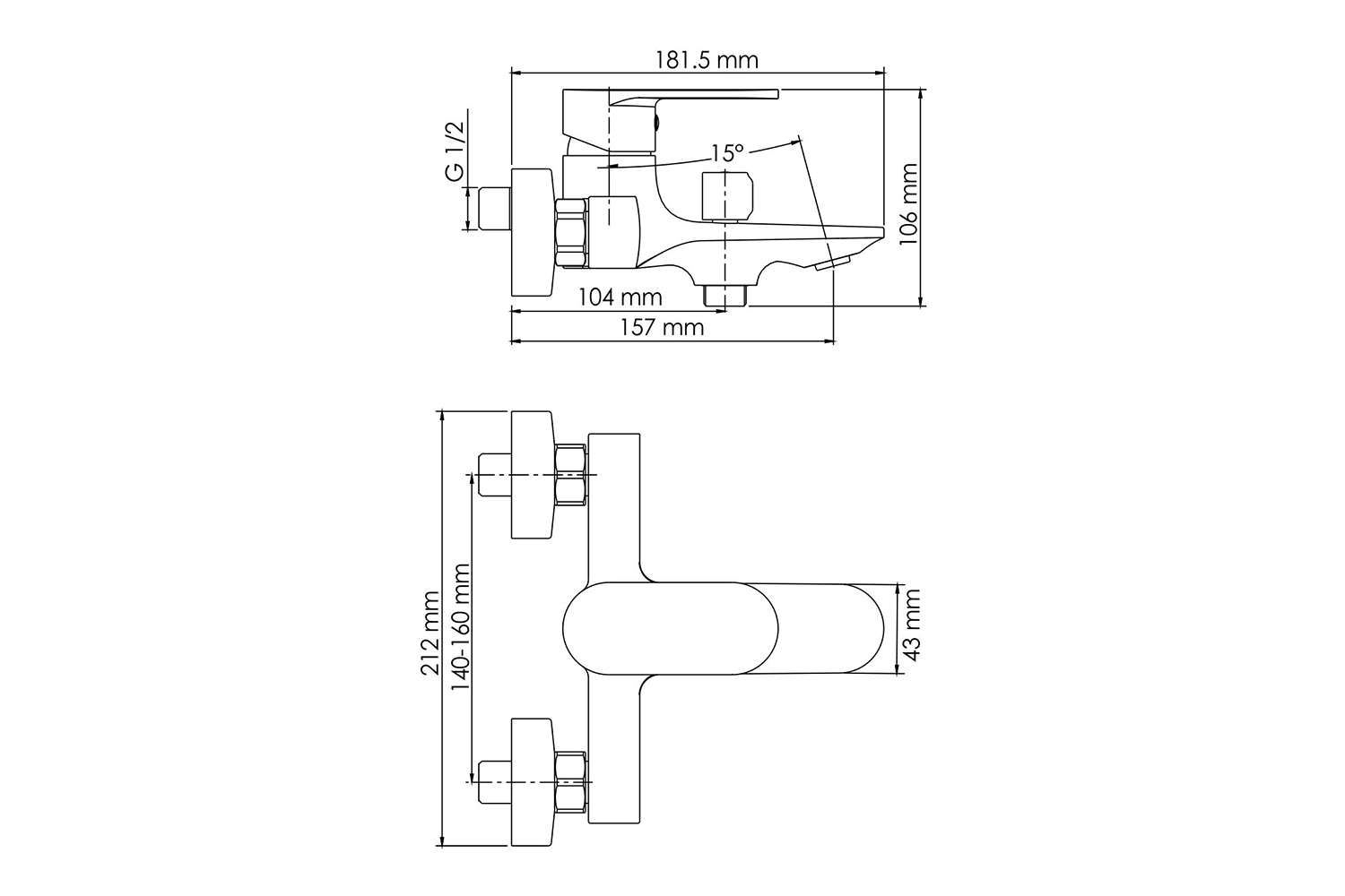 фото Смеситель для ванны mindel 8501 wasserkraft