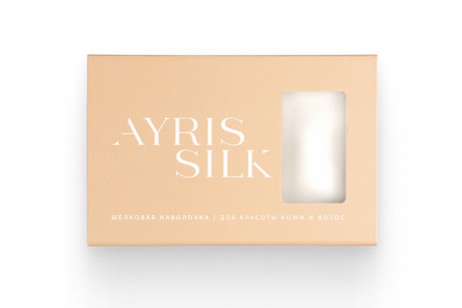 Фото 5 Наволочка AYRIS SILK 5064 из натурального шёлка, цвет жемчужный 50х70 см, Шелк, 1 шт.