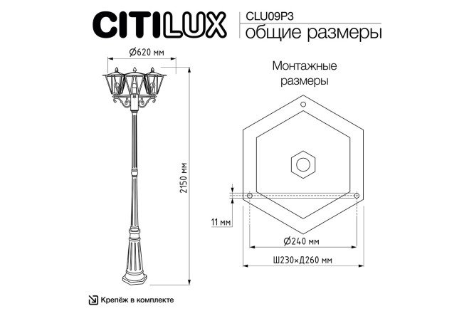 Фото 13 Светильник уличный CITILUX Forts 40 Вт, E27