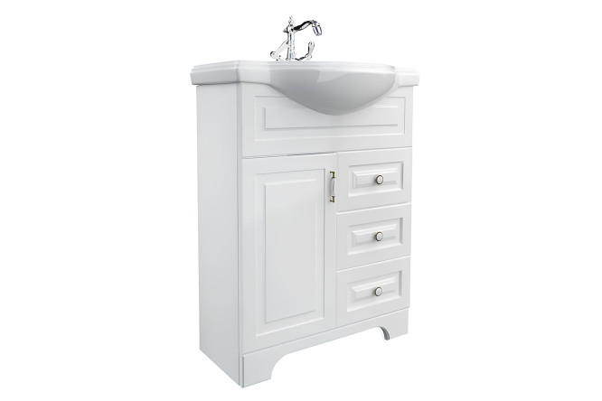 Изображение товара Тумба 1Marka Прованс New 62 см, цвет белый глянец