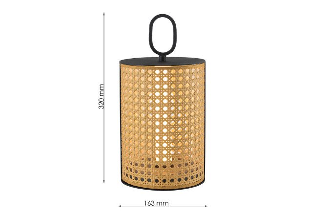 Cветильник настольный FAVOURITE Органикум (Organicum) LED, 16.3x32x16.3 см