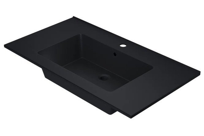 Изображение товара Раковина для ванной Parma Quartz 291003008 Полувстраиваемая, 86х15.8х47.5 см