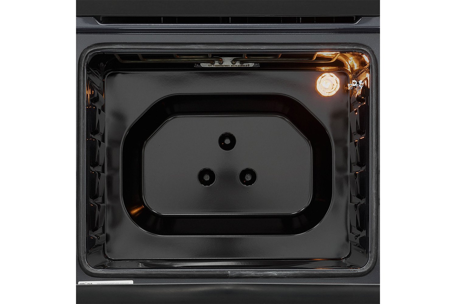 Krona adriano 60 bl встраиваемый духовой шкаф 60 см электрический черное стекло нержавеющая сталь