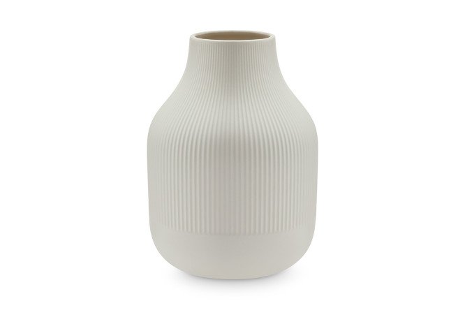 Изображение товара Керамическая ваза 23HDL0403 w01 белая для интерьера дома и офиса