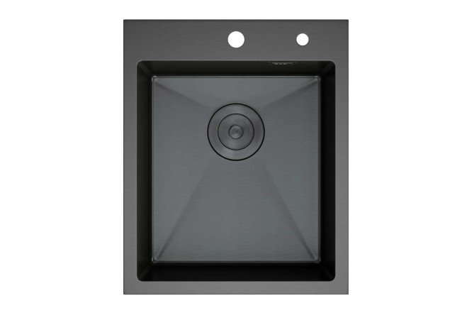 Изображение товара Мойка кухонная врезная DKS41500 41х50х20 см, цвет графит Изображение товара Мойка кухонная врезная DKS41500 41х50х20 см, цвет графит