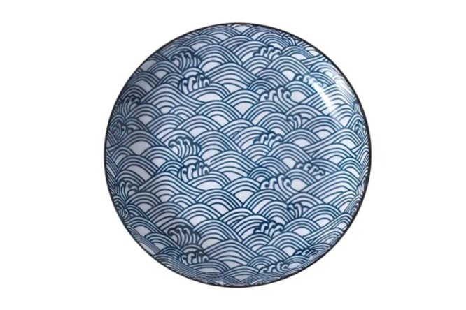 Изображение товара Тарелка керамическая HOMIUM Спирали диаметр 18 см для микроволновки и посудомоечной машины