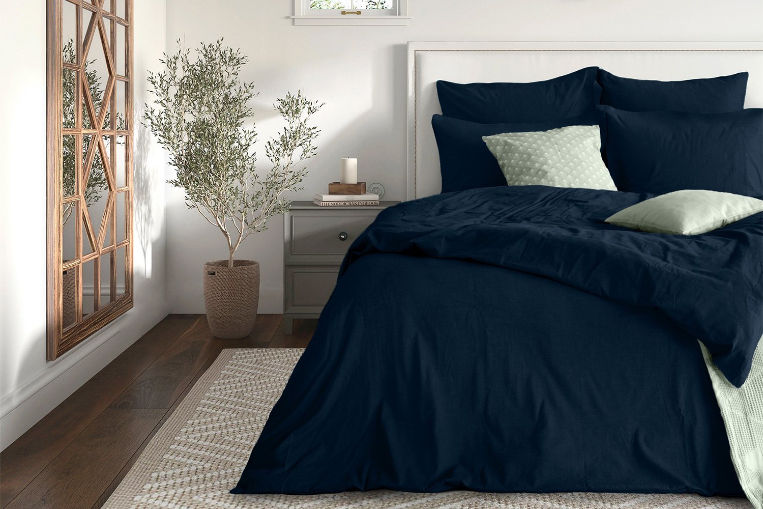 Пододеяльник Sateen Twilight blue Сатин
