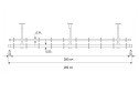 Карниз двухрядный УЮТ Ост Цилиндр 280 см