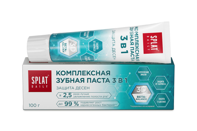 Изображение товара Зубная паста SPLAT Daily Защита дёсен 3в1 комплексная Изображение товара Зубная паста SPLAT Daily Защита дёсен 3в1 комплексная
