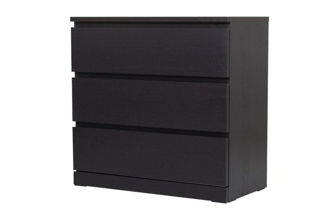 Изображение товара Стильный комод Варма из ясеня чёрного цвета 80х77х40 см