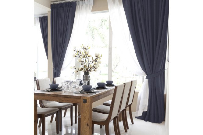 Изображение товара Штора 923873 200х270 см, 1 шт., цвет индиго