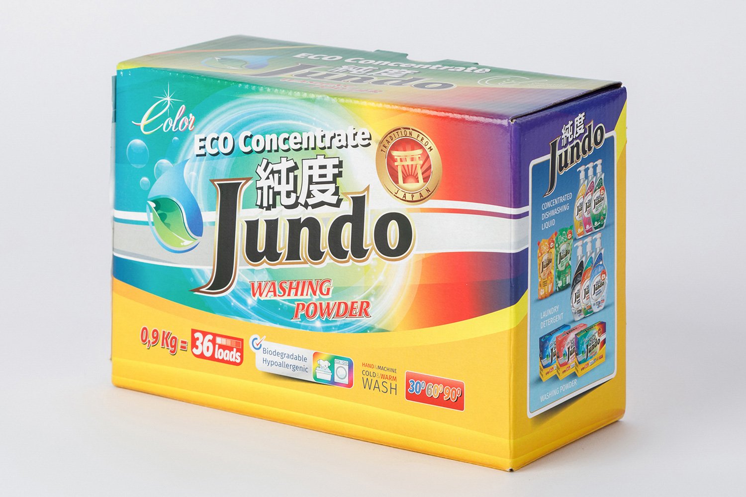 Стиральный порошок для стирки цветного белья Jundo Color