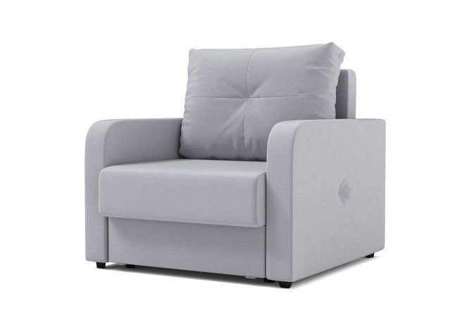 Изображение товара Кресло-кровать Визави трёхсекционная еврокнижка велюр размеры 95х95х93 см