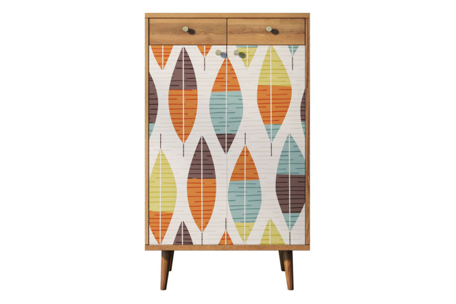 Изображение товара Комод с 2 ящиками и дверками Berber дизайн Print_48 коричневый