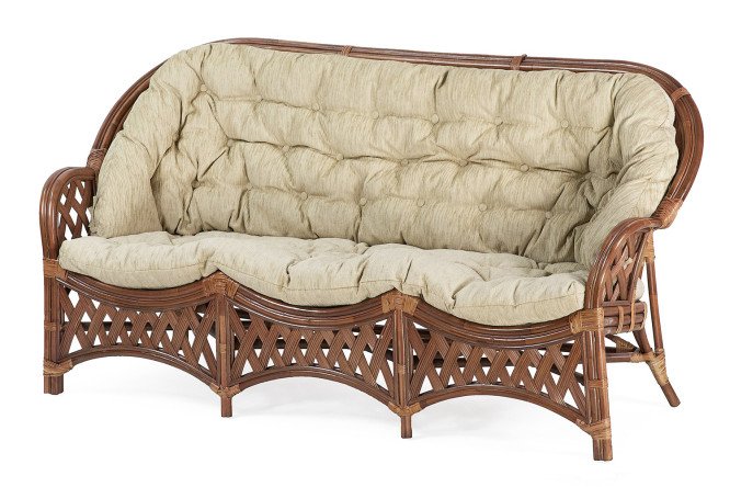 Изображение товара Диван 3-местный Cobana цвет каркаса миндаль матовый, мягких элементов бежевый