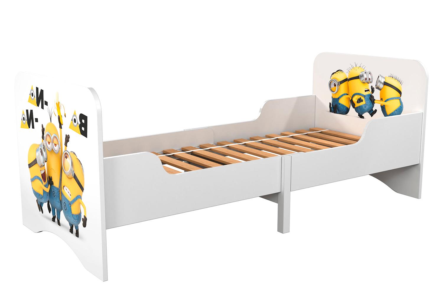 Кровать детская раздвижная Polini Kids fun 3200 (Миньоны, желтый, арт.0001959.65)