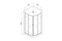 Душевой уголок с поддоном ORANGE E01-090TB