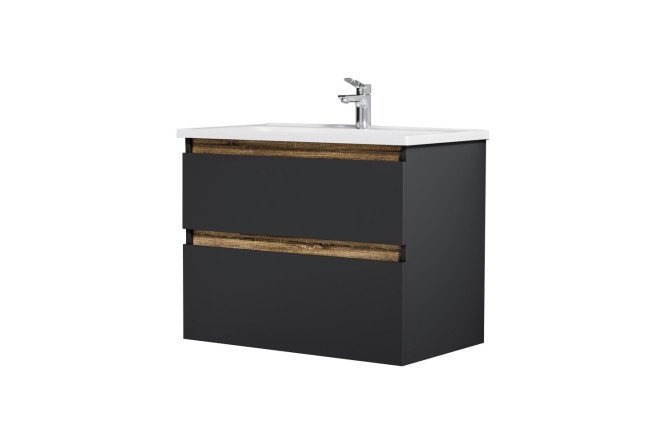 Изображение товара Подвесная база под раковину AM.PM X-Joy 77 см черный матовый