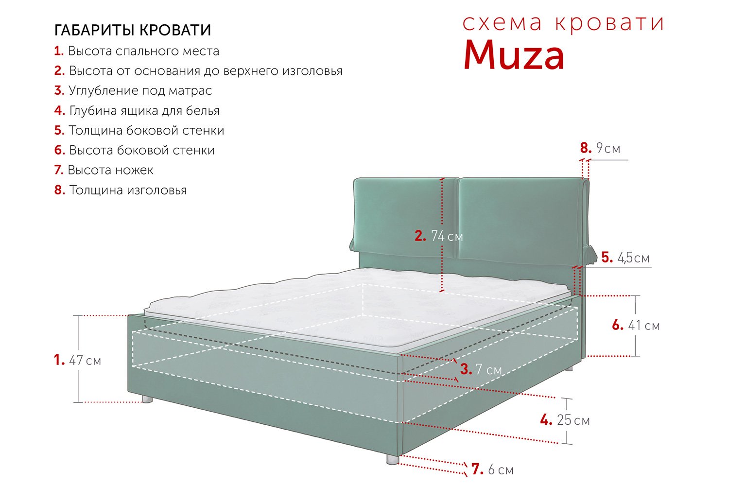 Кровать муза с подъемным механизмом