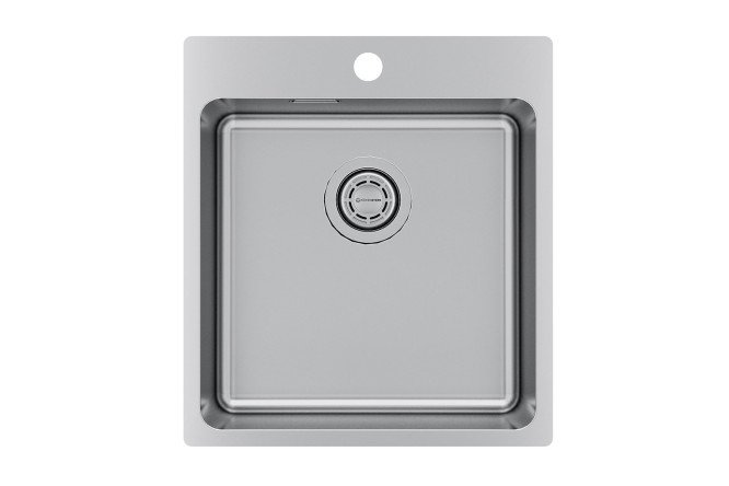 Мойка врезная KuchenSTERN AISI 304 R25 HERD 45 556SS50 45х50х20 см