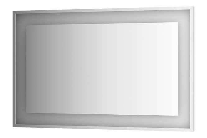 Изображение товара Зеркало настенное EVOFORM Ledside хром с LED-светильником 120х75 см