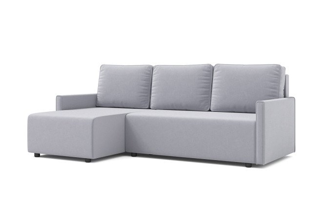 Изображение товара Угловой диван-кровать Крит Лайт с широкой посадкой и оттоманкой
