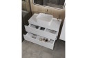Тумба подвесная ORANGE Line 100 Li-100TuwMDF+B02-460W 100.5 см, цвет каркаса белый, фасада белый