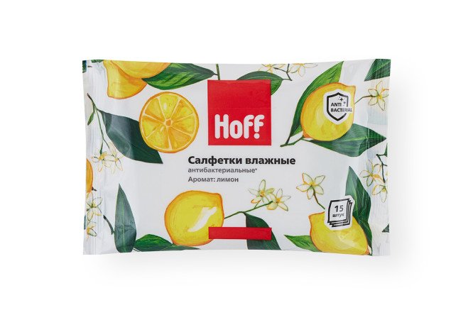 Изображение товара Влажные салфетки для рук HOFF Mini