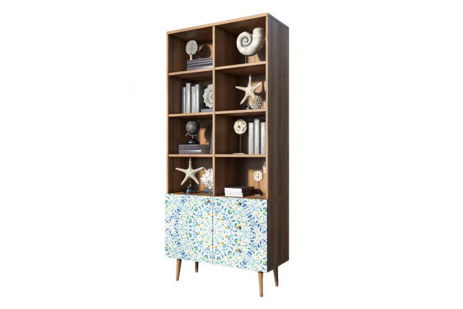 Изображение товара Стеллаж Berber из ЛДСП 90х200х40 см коричневый для дома и офиса