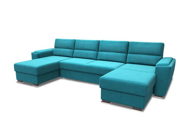 Изображение товара Угловой диван-кровать Вега 1 с механизмом Дельфин, размеры 355х100х198 см