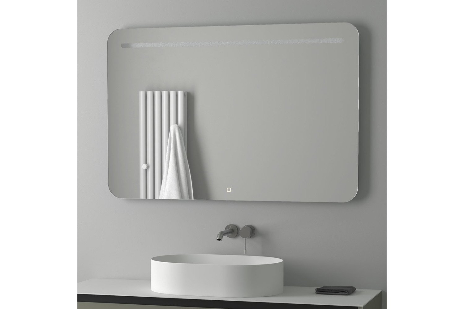 Зеркало настенное со встроенным LED-светильником EVOFORM Ledline BY 2448 120х80 см