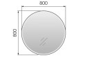 Зеркало Marka One Aurora 80х80 см