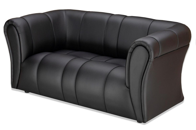 Изображение товара Диван Ригель стильный искусственная кожа размеры 160х70х86 см