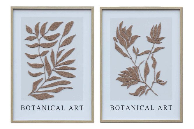 Изображение товара Комплект репродукций Ботаника в раме 50х70 см двое