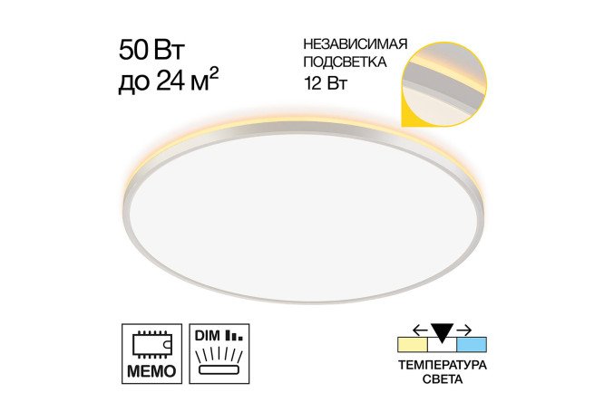 Изображение товара Настенно-потолочный светильник CITILUX Norma с регулируемой цветовой температурой