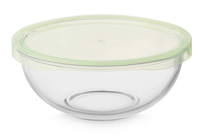 Изображение товара Миска с крышкой HOFF Cook&Store 24x10x24 см 2350 мл стекло и полипропилен